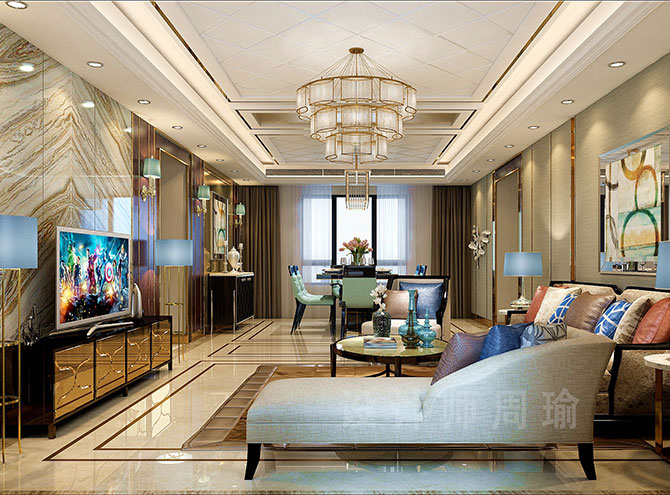 让女生湿的黄污视世纪江尚三室两厅168平装修设计效果欣赏